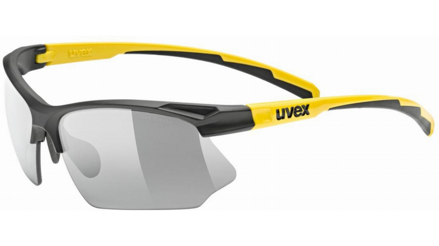 Uvex Sportstyle 802 V Sportbrille black matt-sunbee/smoke