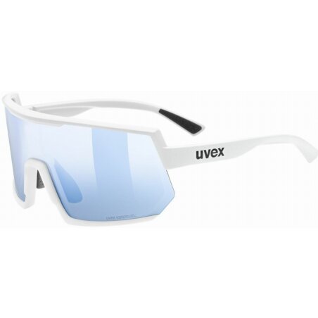 Uvex Sportstyle 235 V Sportbrille white matt/litemirror blue