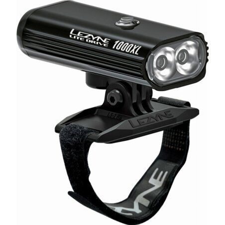 Lezyne Helmlampe Lite Drive 1000XL schwarz-glänzend