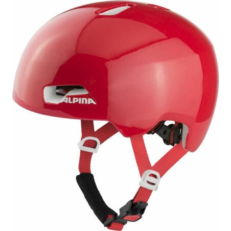 Alpina Hackney Kinder-Helm red gloss