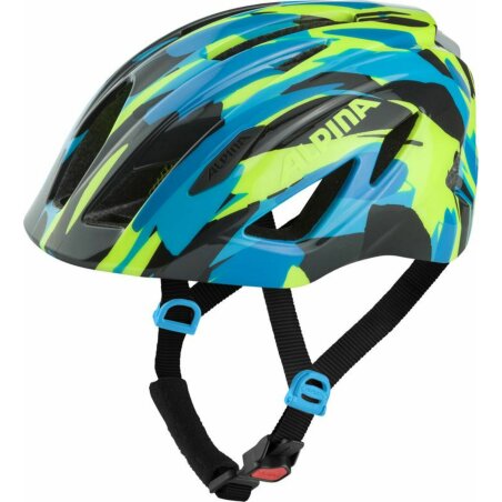 Alpina Pico Flash Kinder-Helm neon-blue green gloss 50-55 cm