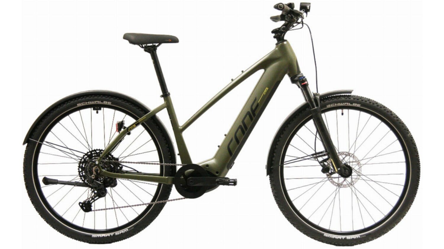 Cone eCross IN 3.0 625 Wh E-Bike Trapez 29" dunkelgrün/schwarz