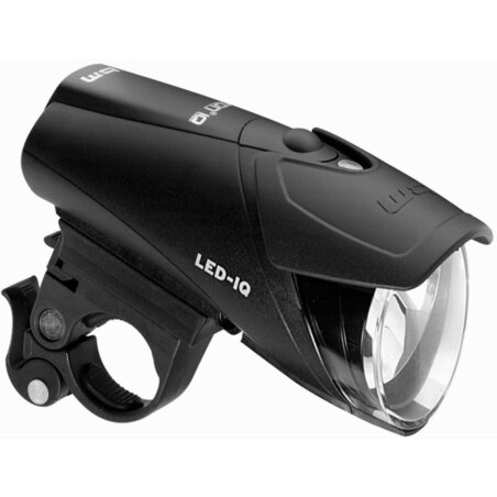 Busch &amp; M&uuml;ller Ixon IQ Premium LED Frontscheinwerfer schwarz mit Akkus und Ladeger&auml;t 1922QMLA