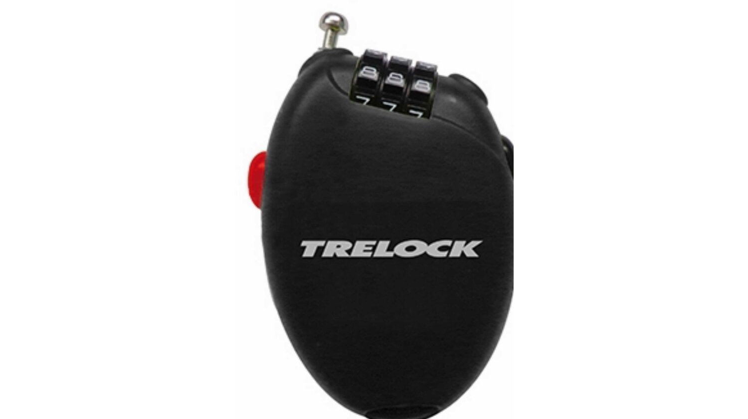 Trelock RK 75 POCKET Herausz. Kabelschloss 3-Stellig schwarz 75 cm