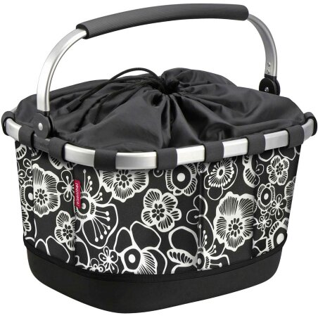 Klickfix Reisenthel Carrybag GT Gep&auml;cktr&auml;gertasche mit Aluminumrahmen f&uuml;r Racktime Fleur-schwarz
